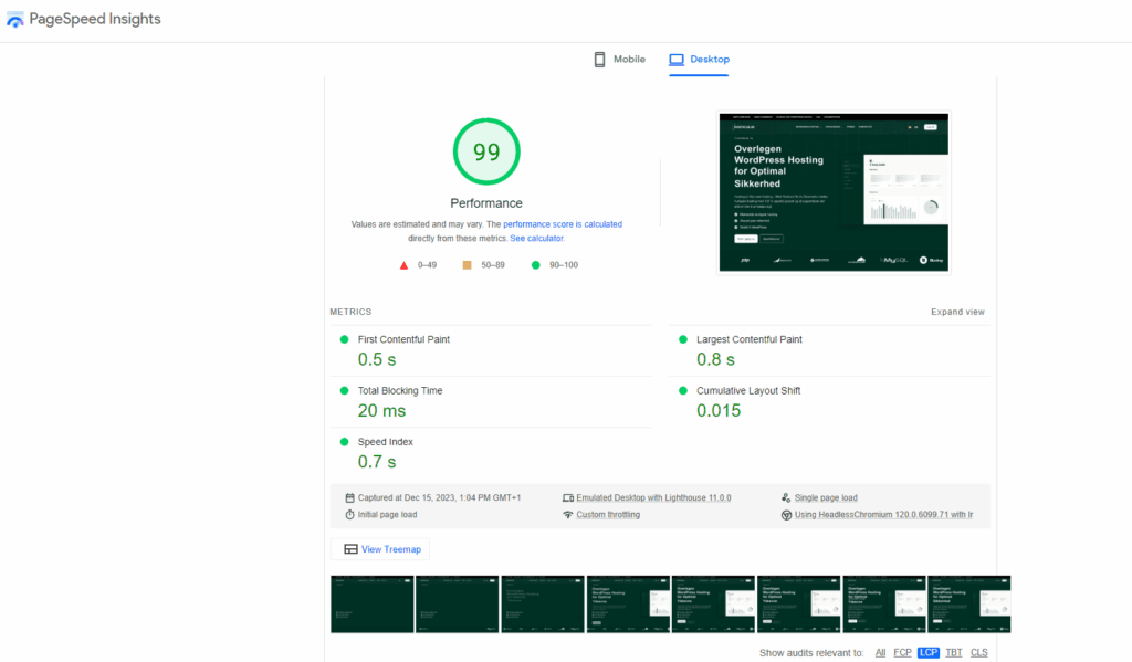 Kode web vitals 2024 SEO-tendenser, test bestået