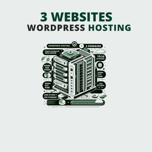 WordPress Hosting - 3 sider