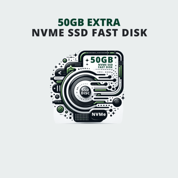 50 GB ekstra NVMe SSD disk